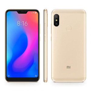 Xiaomi Mi A2 Lite (64GB, 4GB RAM) 5.84″ 18:9 HD Display, Dual Camera, Android One Unlocked Smartphone – International Global LTE Version (Gold)