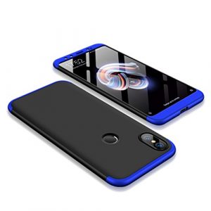 MYLB Xiaomi Mi 6X case/Xiaomi Mi A2 case,360 Degree Full Body Coverage Protection [3 in 1] Anti-Scratch Detachable PC Hard Cover Protective Case Xiaomi Mi 6X /Xiaomi Mi A2 (BK+Blue)