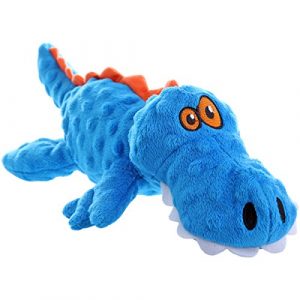 goDog Just for Me Gators with Chew Guard Tough Plush Dog Toy